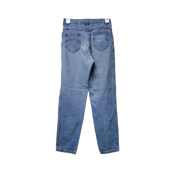 80s 90s Chic high waist faded distressed denim jeans  . made in USA - Picture 1 of 5